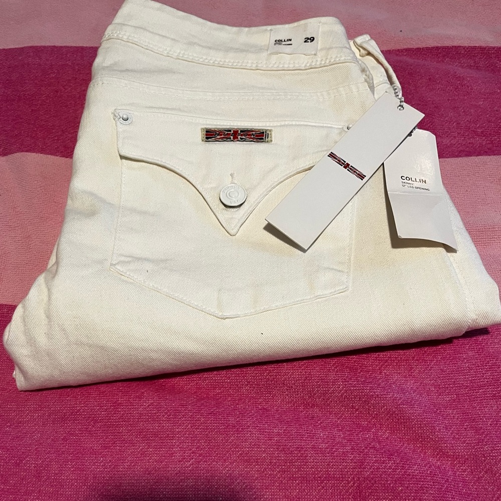 Brand new Hudson white jeans